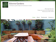 Tablet Screenshot of etiennegardening.com